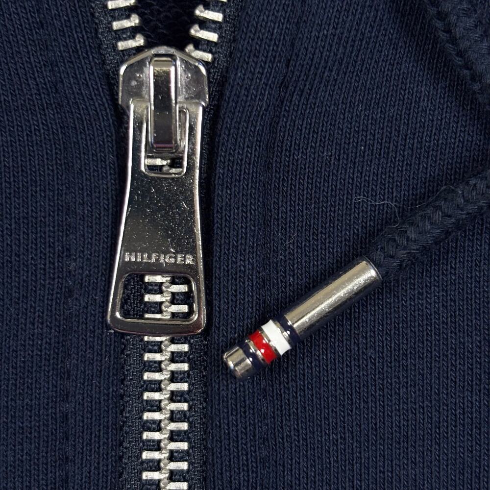 Tommy Hilfiger Zip Up Hoodie Sweatshirt Men's S Navy Blue French Terry - Picture 5 of 11